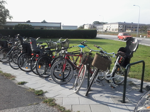 D typ cykelställ i Malmö.
