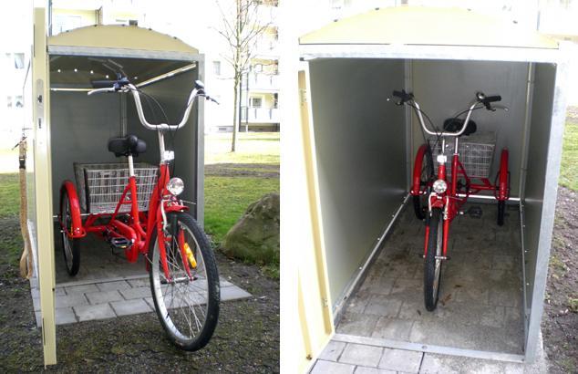 Aretus Trike-Box för trehjuliga cyklar.